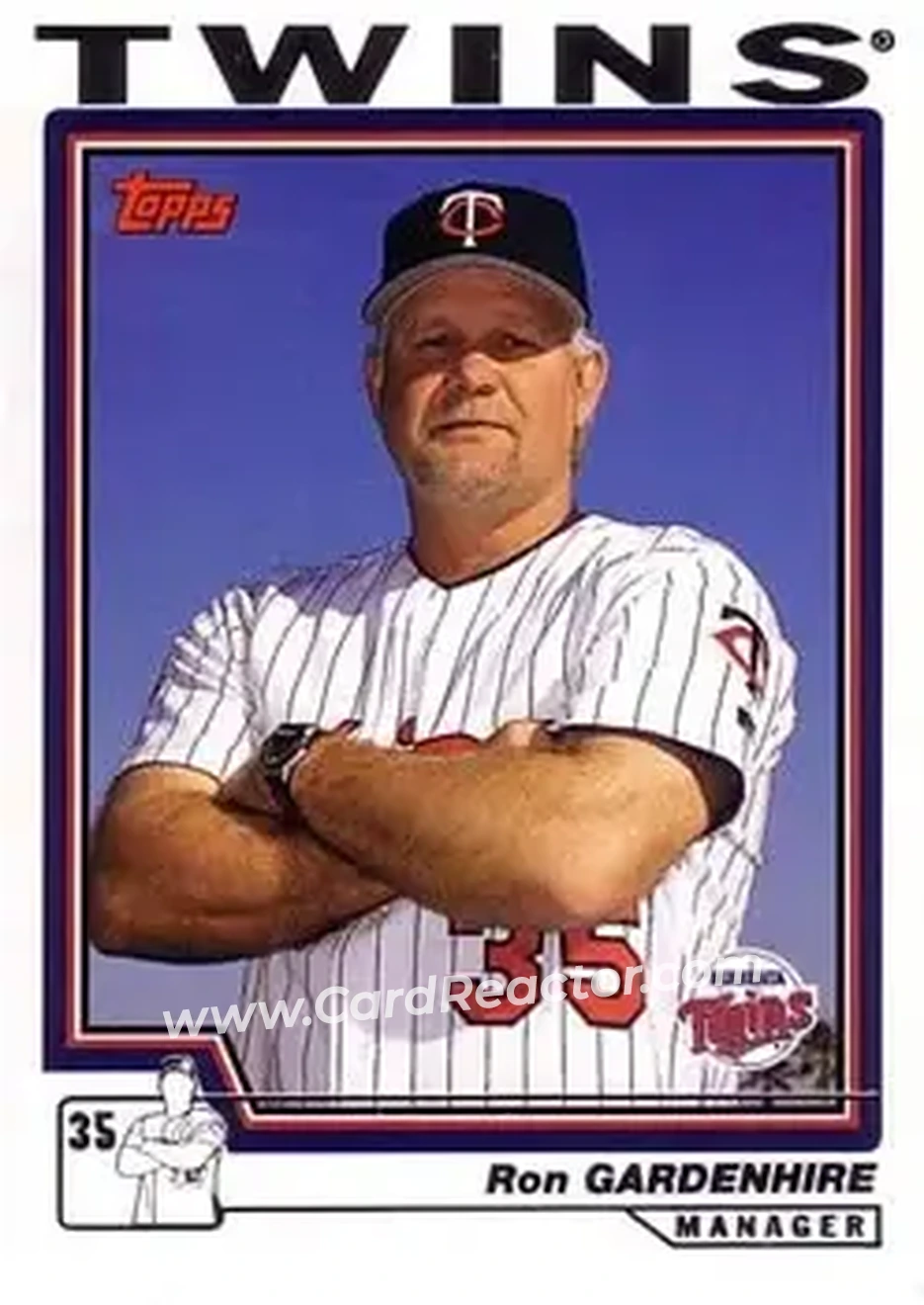 2004 Topps #283 - Ron Gardenhire - Minnesota Twins - Front