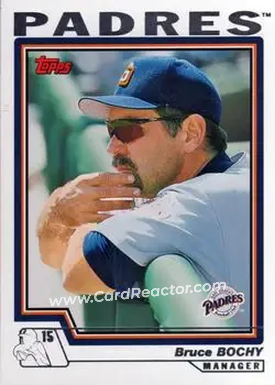 2004 Topps #290 - Bruce Bochy - San Diego Padres - Front