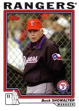 2004 Topps #295 - Buck Showalter - Texas Rangers
