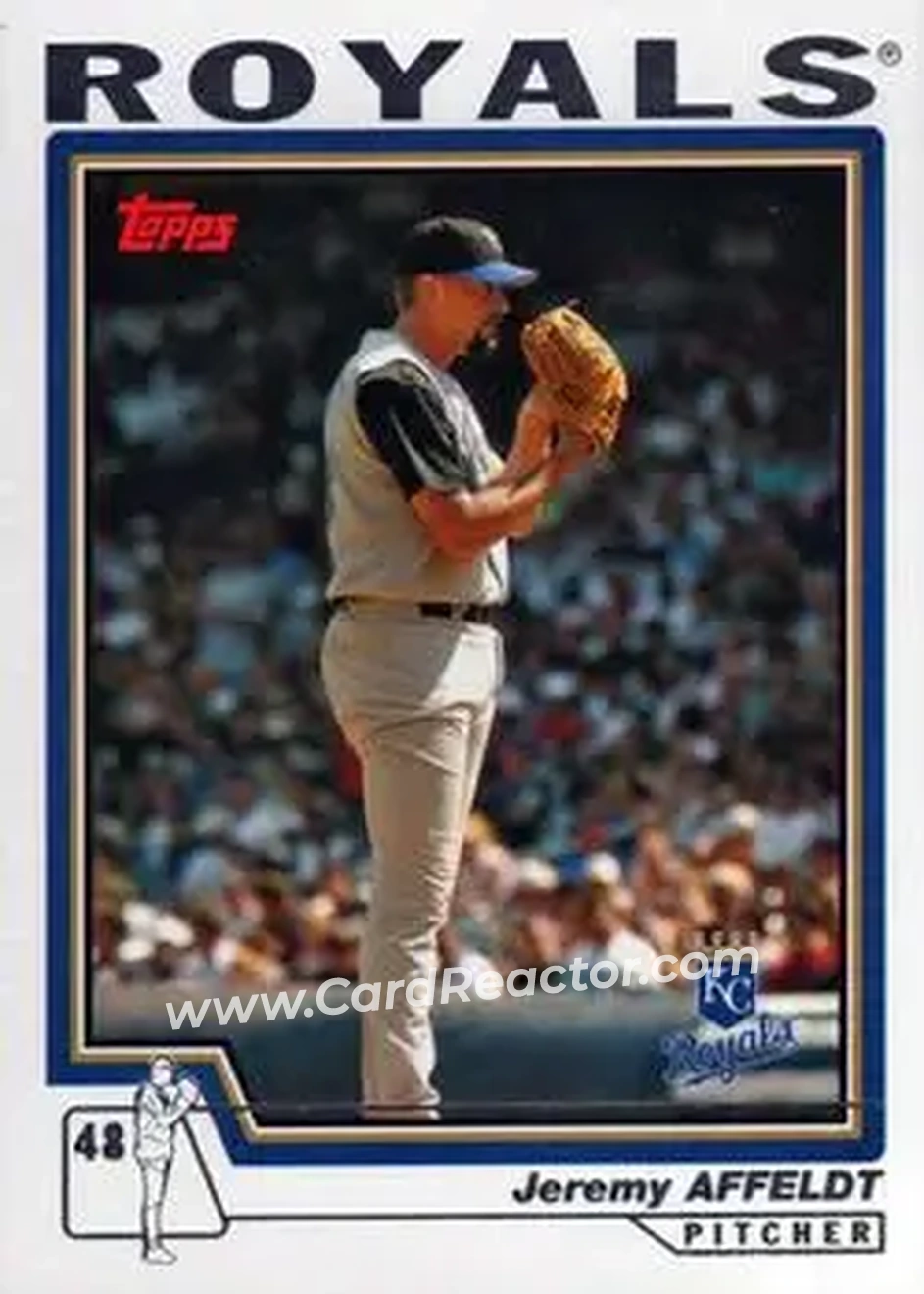 2004 Topps #376 - Jeremy Affeldt - Kansas City Royals - Front