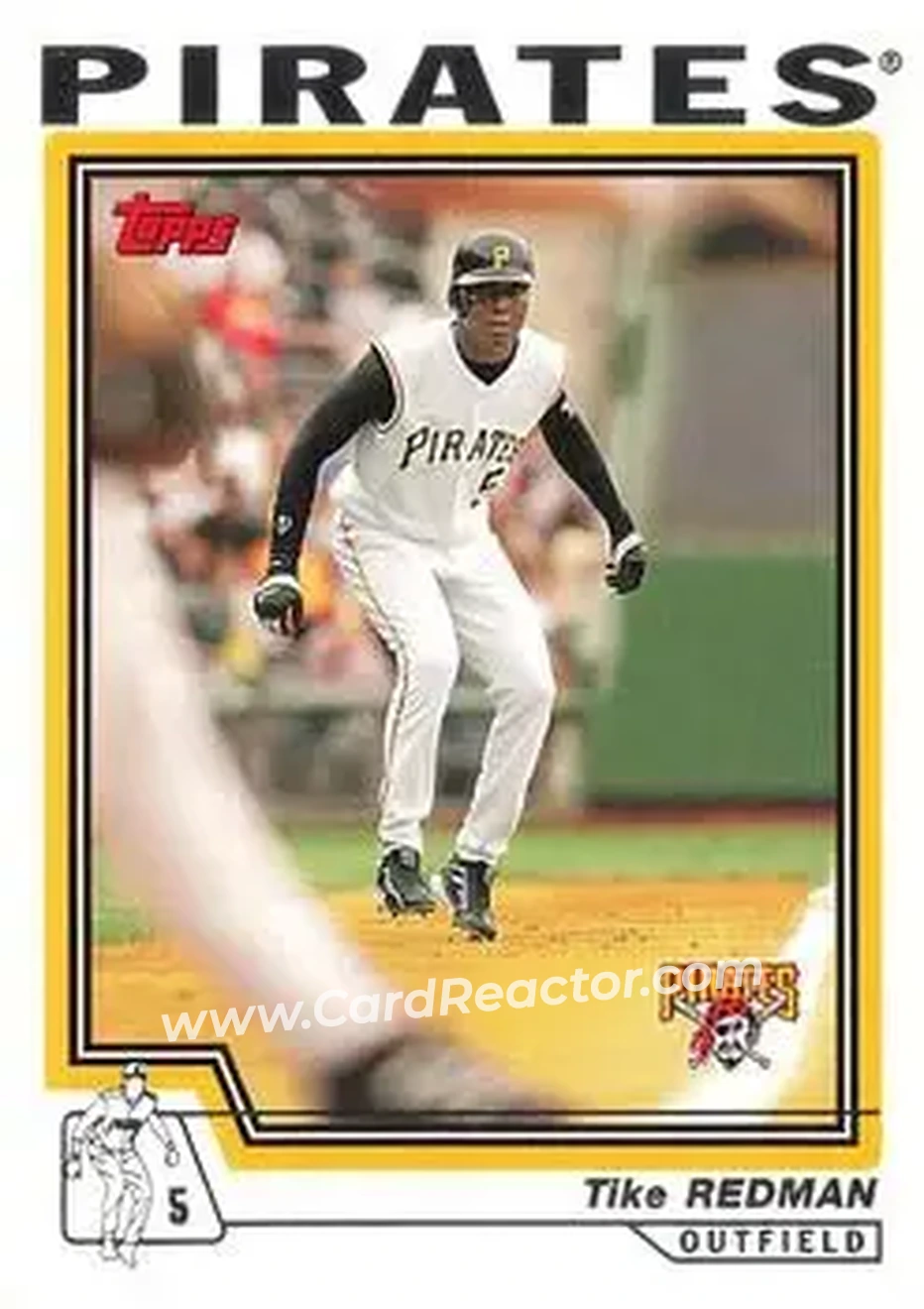 2004 Topps #381 - Tike Redman - Pittsburgh Pirates - Front 2004 Topps #381 - Tike Redman - Pittsburgh Pirates - Front