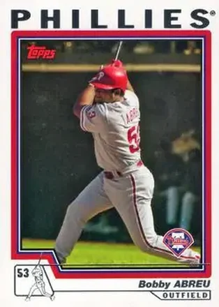 2004 Topps #384 - Bob Abreu - Philadelphia Phillies