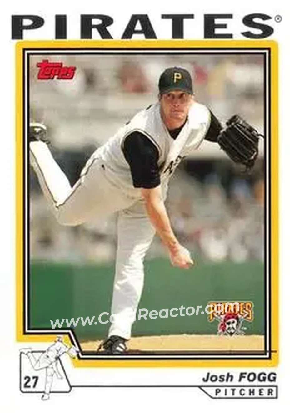 2004 Topps #385 - Josh Fogg - Pittsburgh Pirates - Front