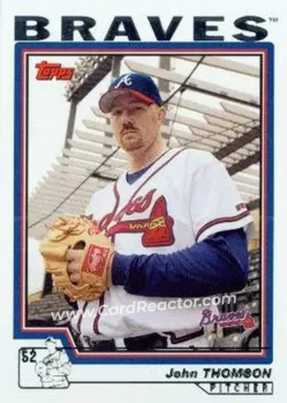 2004 Topps #393 - John Thomson - Atlanta Braves - Front