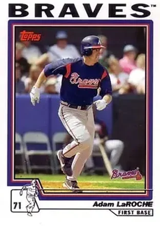 2004 Topps #395 - Adam LaRoche - Atlanta Braves