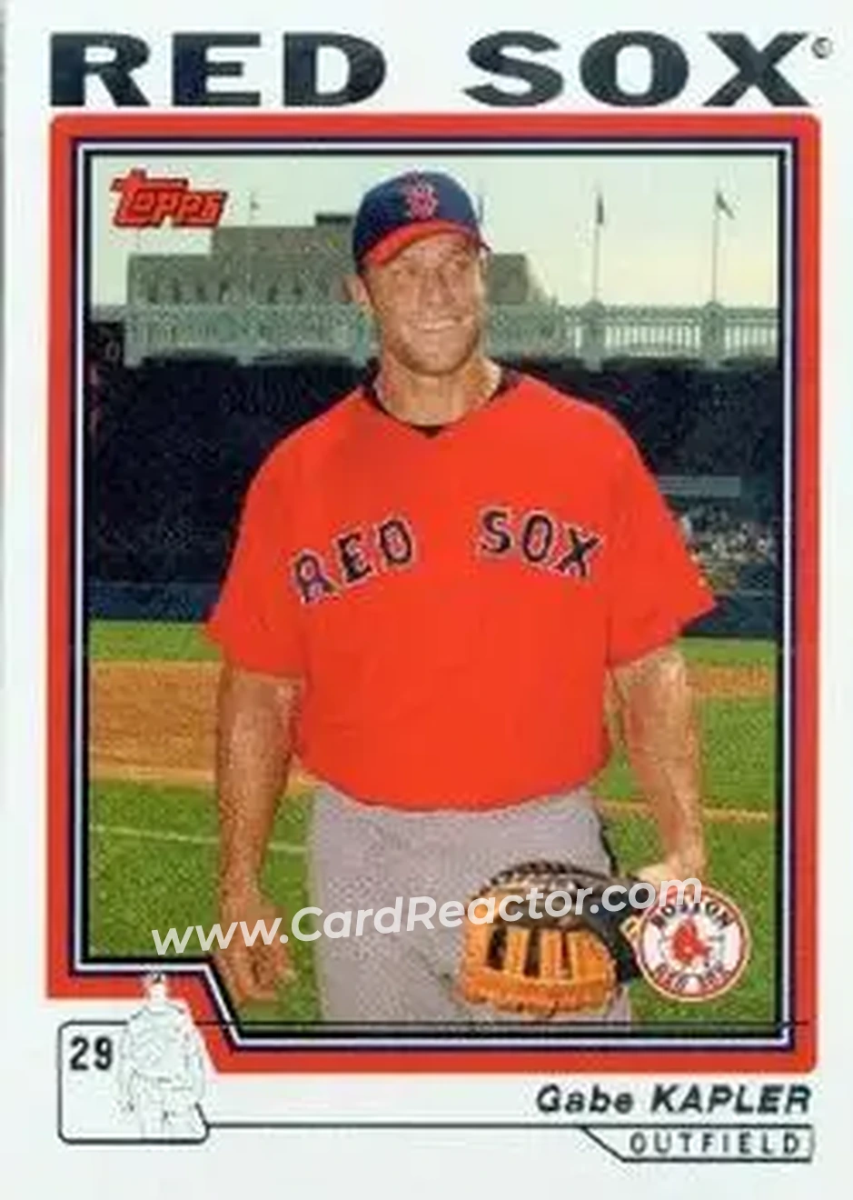 2004 Topps #399 - Gabe Kapler - Boston Red Sox - Front
