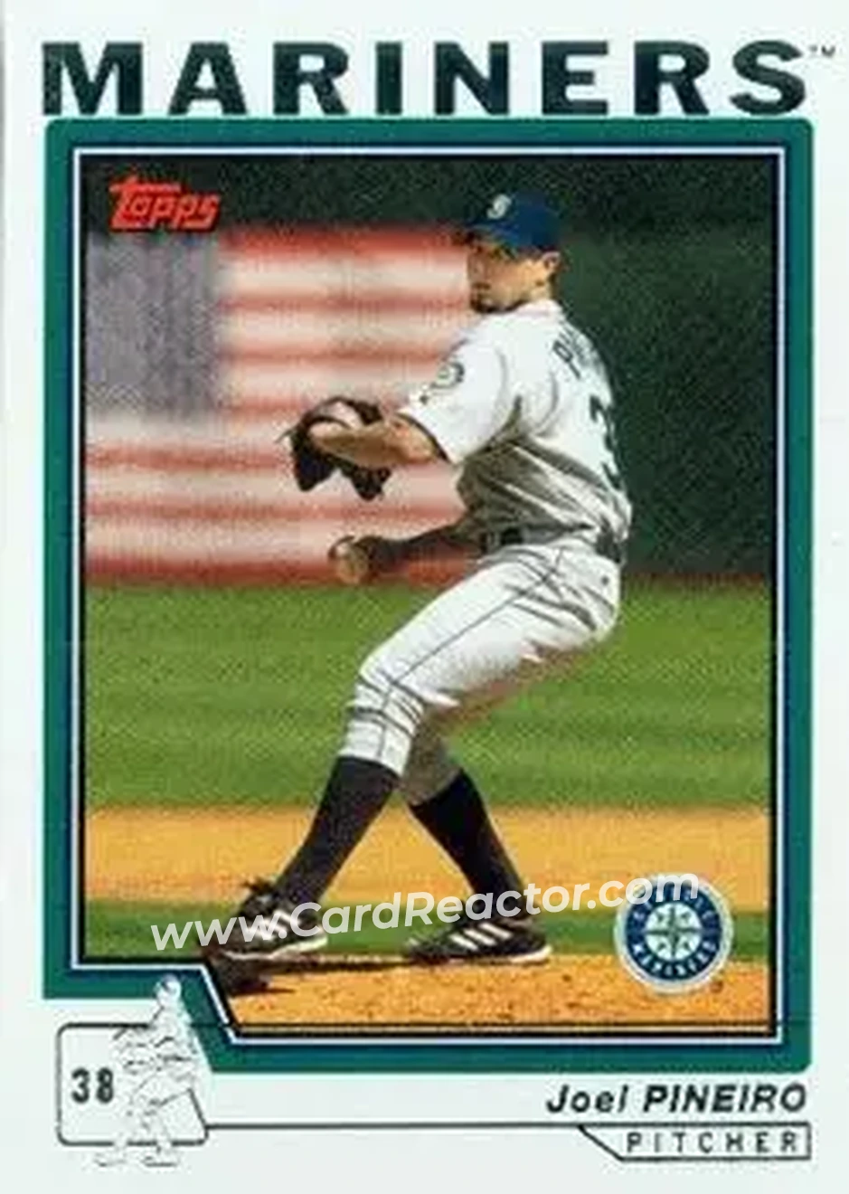 2004 Topps #423 - Joel Pineiro - Seattle Mariners - Front 2004 Topps #423 - Joel Pineiro - Seattle Mariners - Front