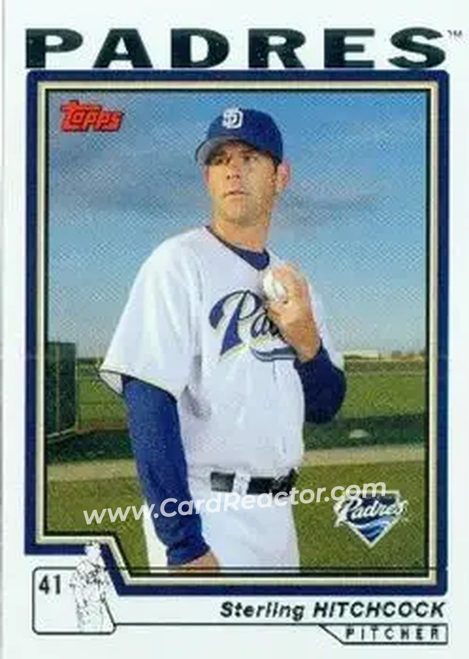 2004 Topps #425 - Sterling Hitchcock - San Diego Padres - Front