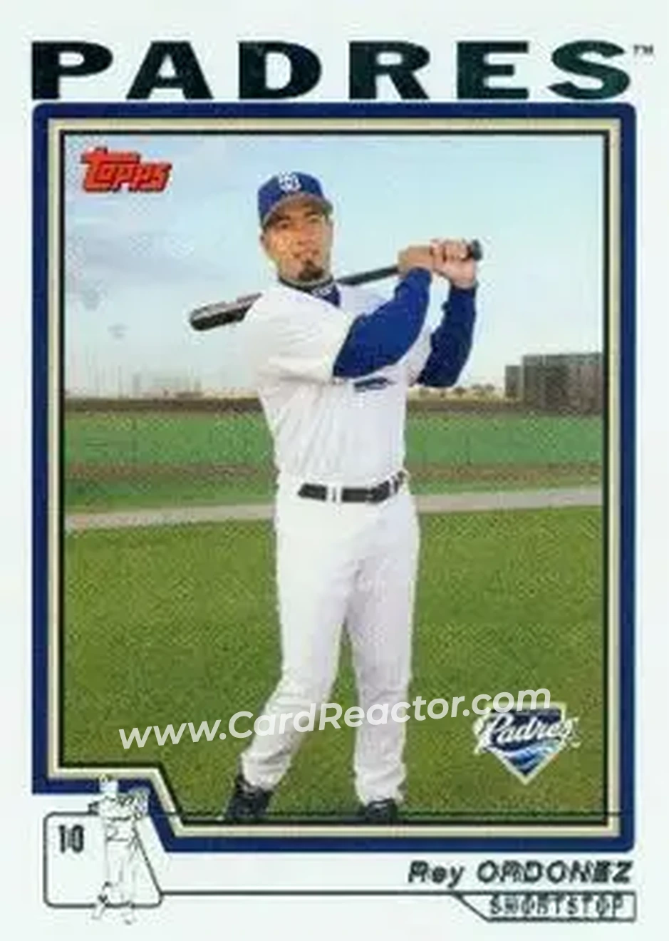 2004 Topps #426 - Rey Ordonez - San Diego Padres - Front 2004 Topps #426 - Rey Ordonez - San Diego Padres - Front