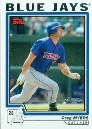 2004 Topps #427 - Greg Myers - Toronto Blue Jays
