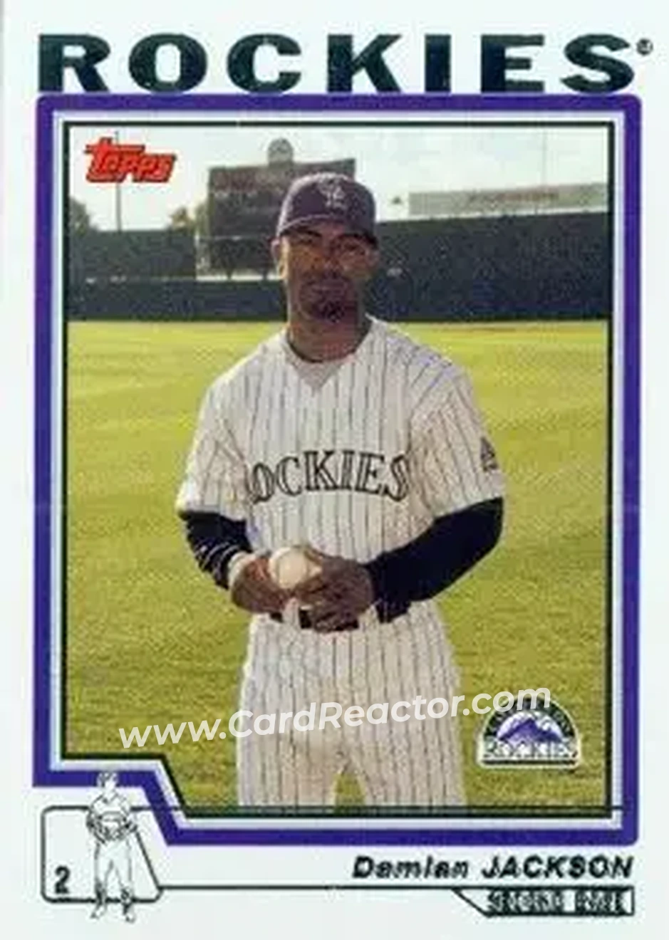 2004 Topps #433 - Damian Jackson - Colorado Rockies - Front