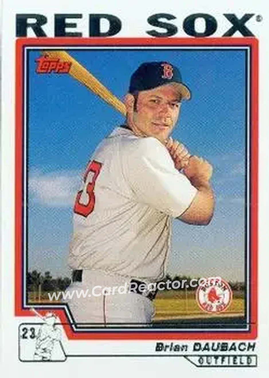 2004 Topps #435 - Brian Daubach - Boston Red Sox - Front