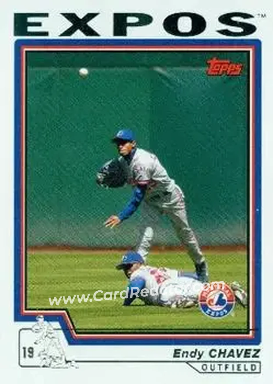 2004 Topps #442 - Endy Chavez - Montreal Expos - Front
