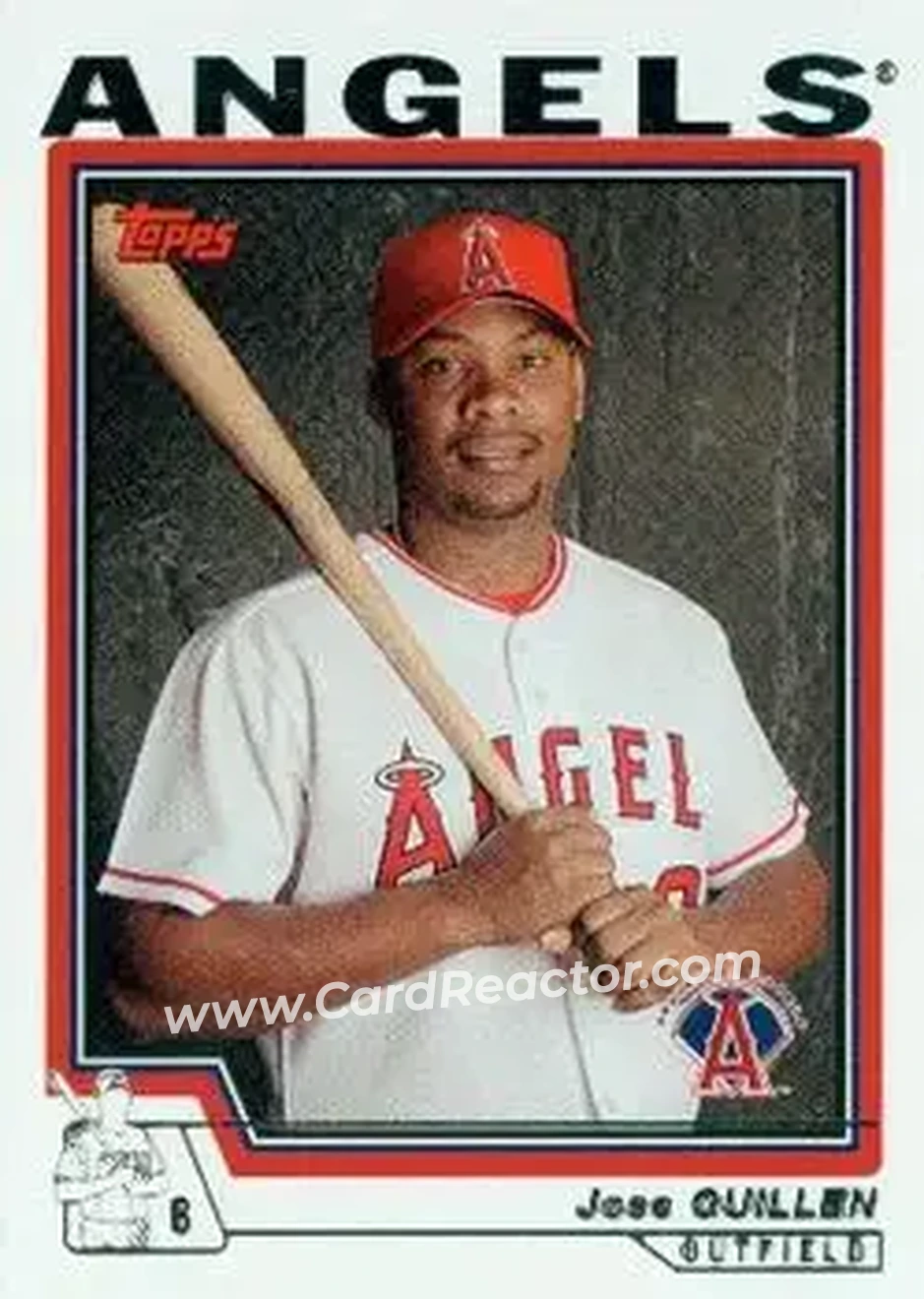 2004 Topps #444 - Jose Guillen - Anaheim Angels - Front 2004 Topps #444 - Jose Guillen - Anaheim Angels - Front