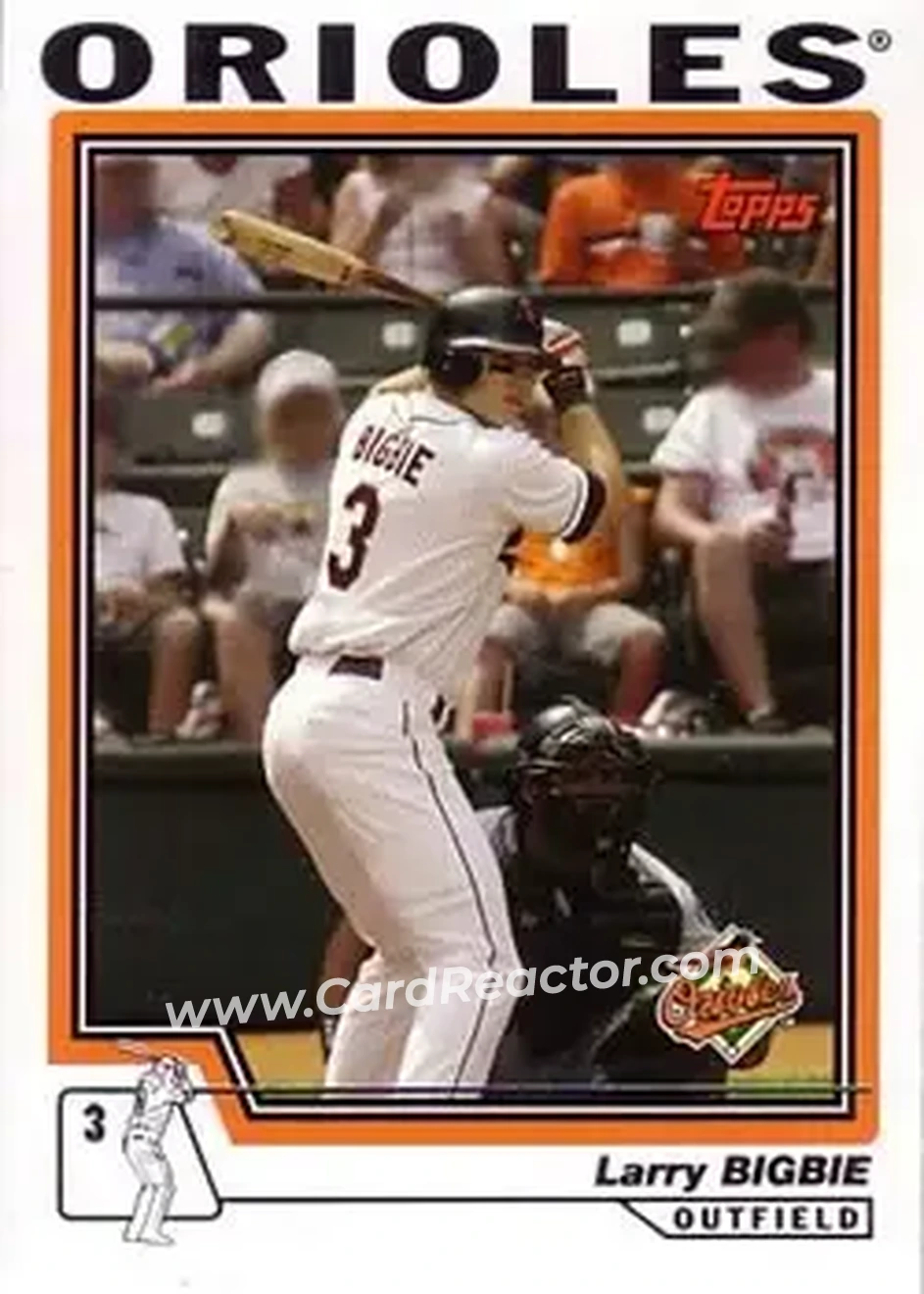 2004 Topps #453 - Larry Bigbie - Baltimore Orioles - Front 2004 Topps #453 - Larry Bigbie - Baltimore Orioles - Front