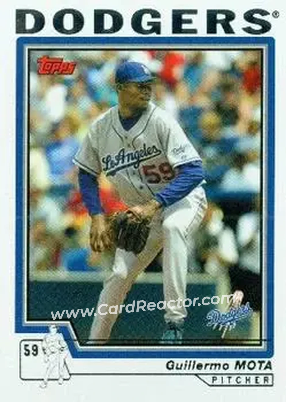 2004 Topps #463 - Guillermo Mota - Los Angeles Dodgers - Front 2004 Topps #463 - Guillermo Mota - Los Angeles Dodgers - Front