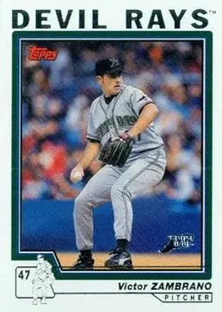 2004 Topps #473 - Victor Zambrano - Tampa Bay Devil Rays