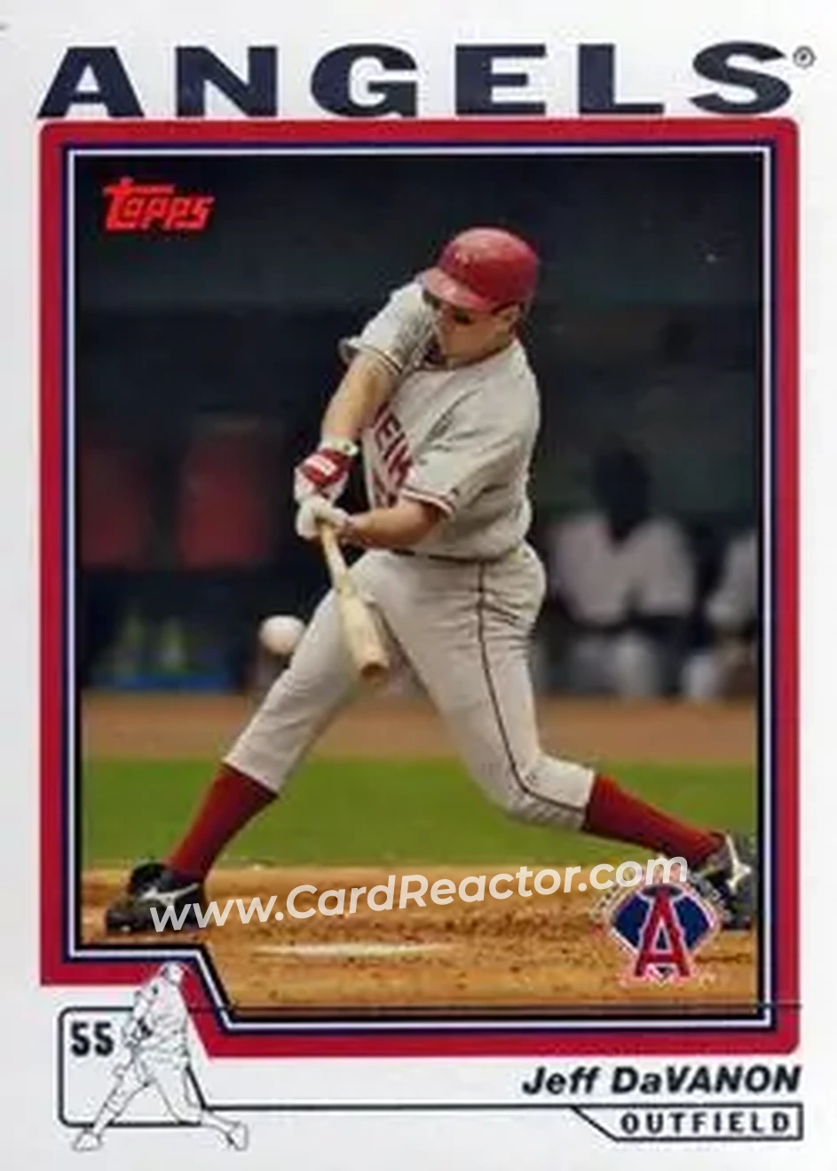 2004 Topps #474 - Jeff DaVanon - Anaheim Angels - Front 2004 Topps #474 - Jeff DaVanon - Anaheim Angels - Front
