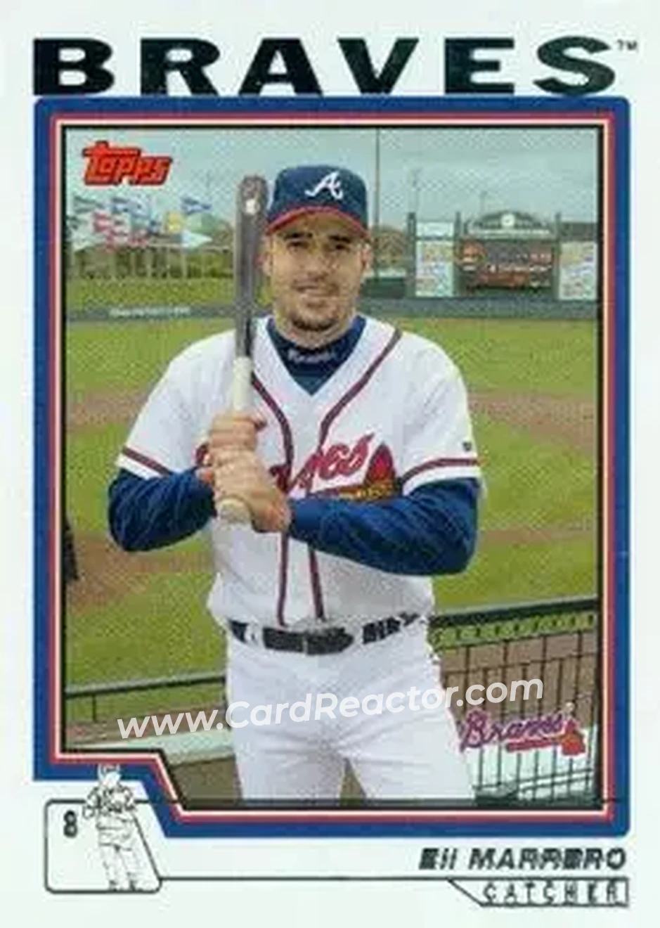 2004 Topps #476 - Eli Marrero - Atlanta Braves - Front 2004 Topps #476 - Eli Marrero - Atlanta Braves - Front