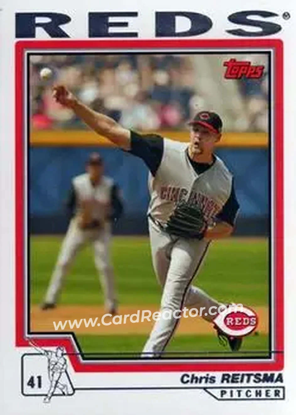 2004 Topps #482 - Chris Reitsma - Cincinnati Reds - Front 2004 Topps #482 - Chris Reitsma - Cincinnati Reds - Front
