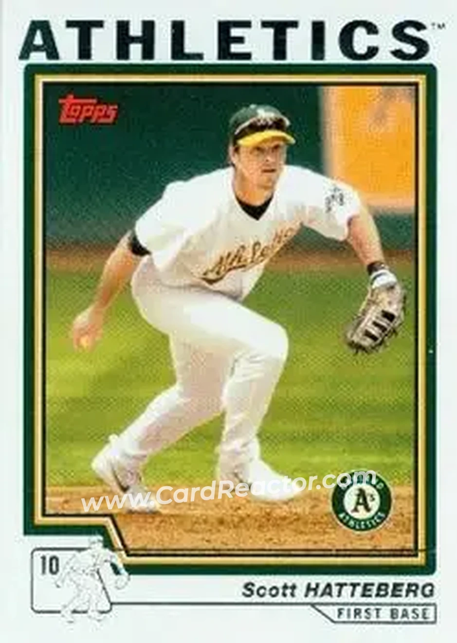 2004 Topps #492 - Scott Hatteberg - Oakland Athletics - Front 2004 Topps #492 - Scott Hatteberg - Oakland Athletics - Front