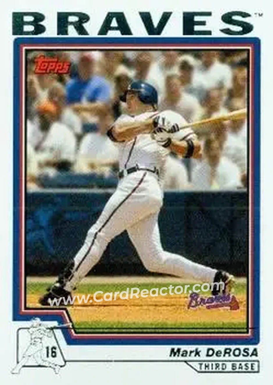 2004 Topps #503 - Mark DeRosa - Atlanta Braves - Front