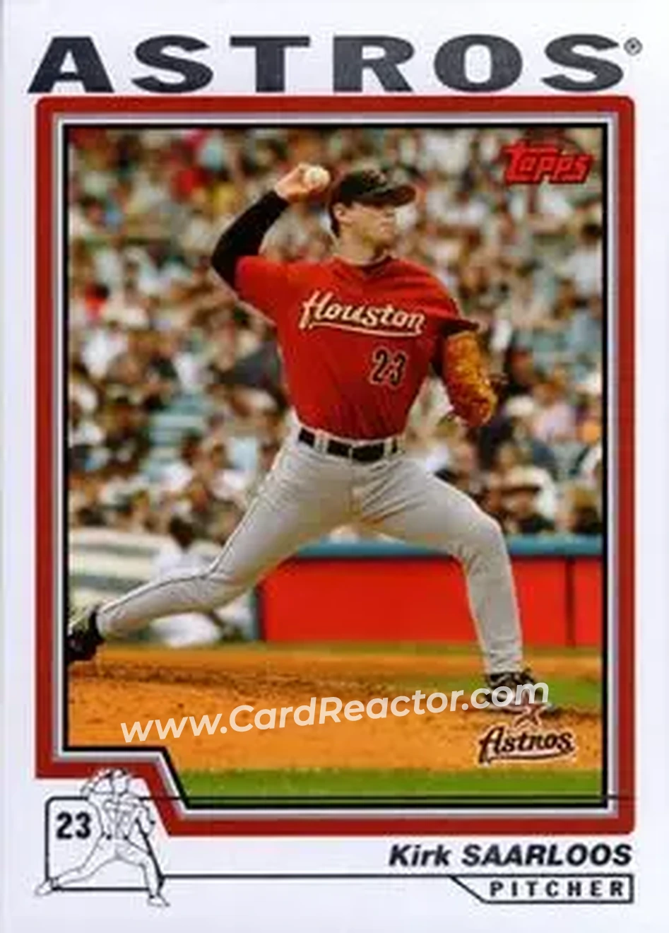 2004 Topps #515 - Kirk Saarloos - Houston Astros - Front