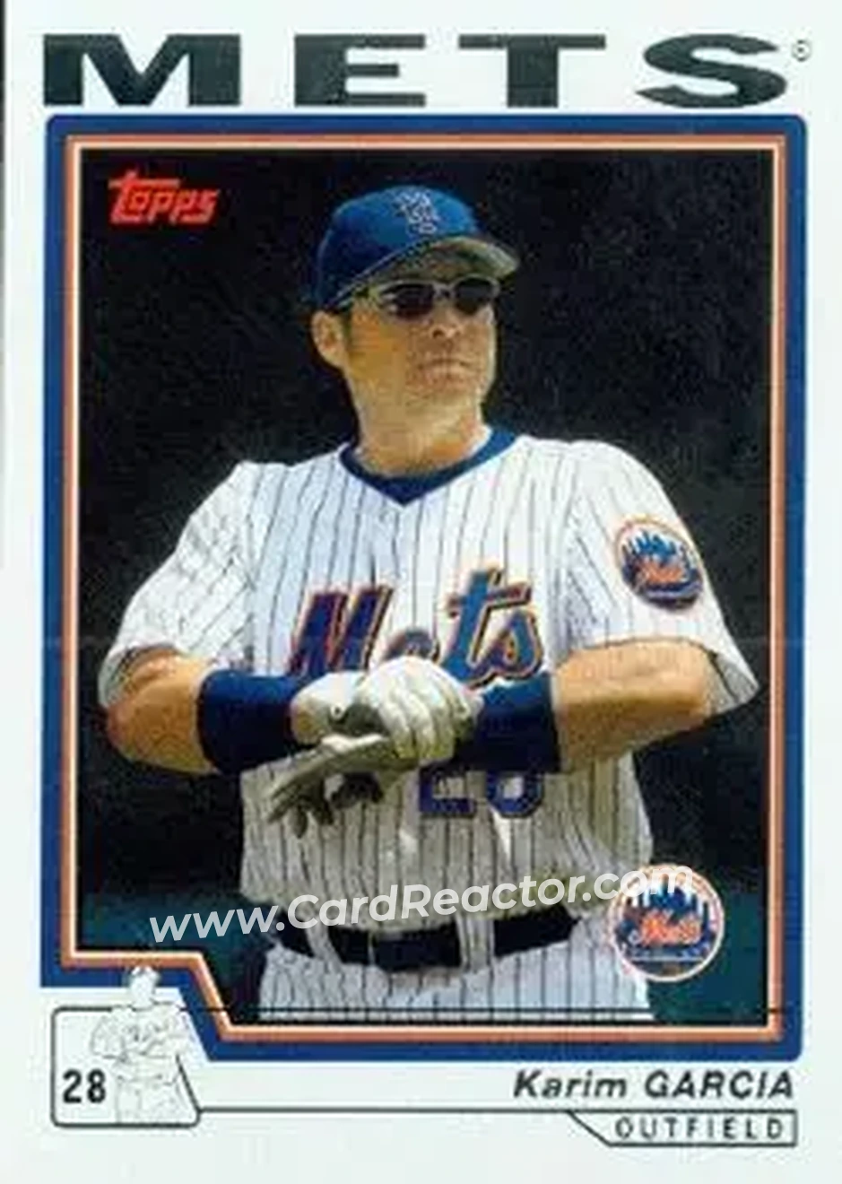 2004 Topps #519 - Karim Garcia - New York Mets - Front