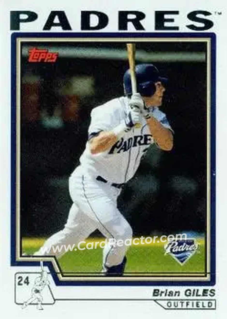 2004 Topps #522 - Brian Giles - San Diego Padres - Front