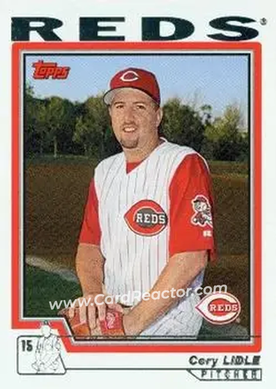2004 Topps #528 - Cory Lidle - Cincinnati Reds - Front