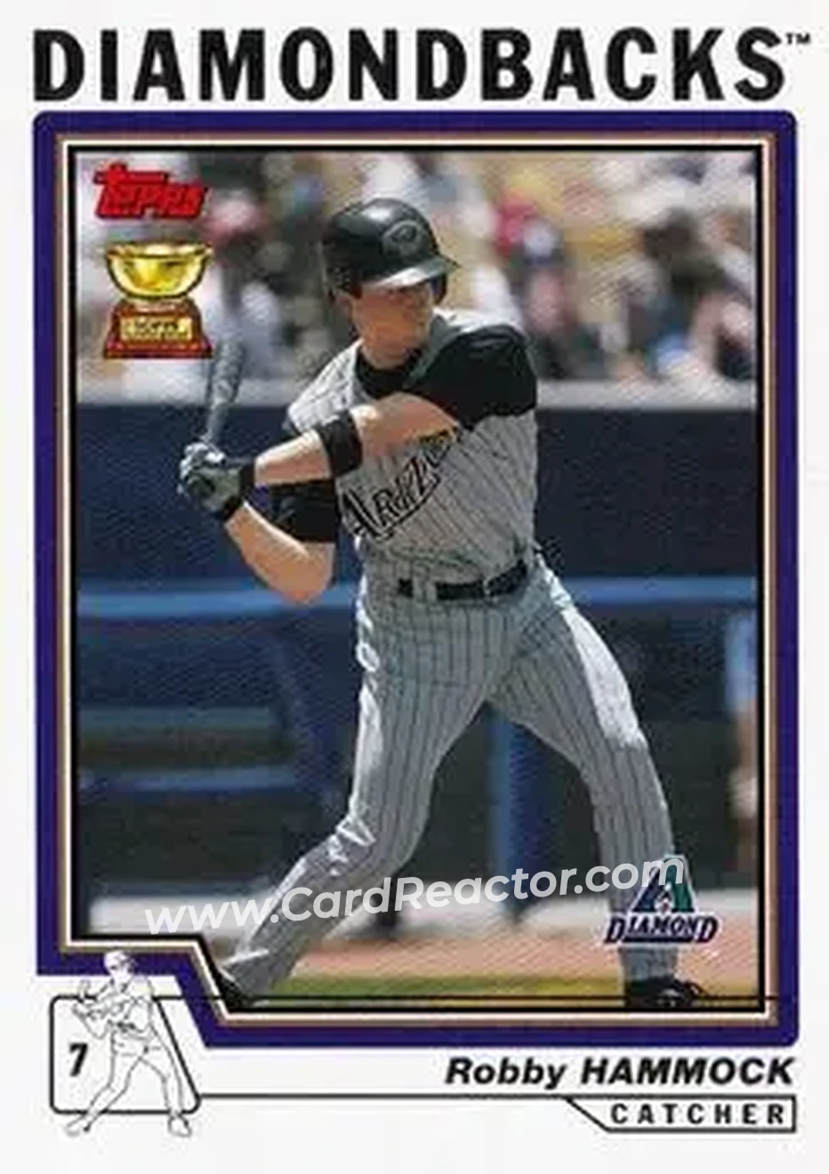 2004 Topps #531 - Robby Hammock - Arizona Diamondbacks - Front 2004 Topps #531 - Robby Hammock - Arizona Diamondbacks - Front