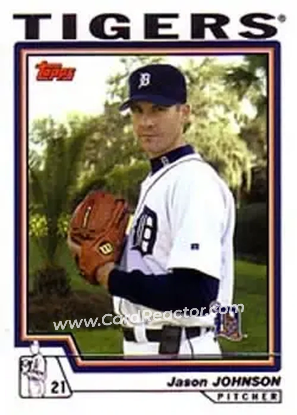 2004 Topps #533 - Jason Johnson - Detroit Tigers - Front 2004 Topps #533 - Jason Johnson - Detroit Tigers - Front