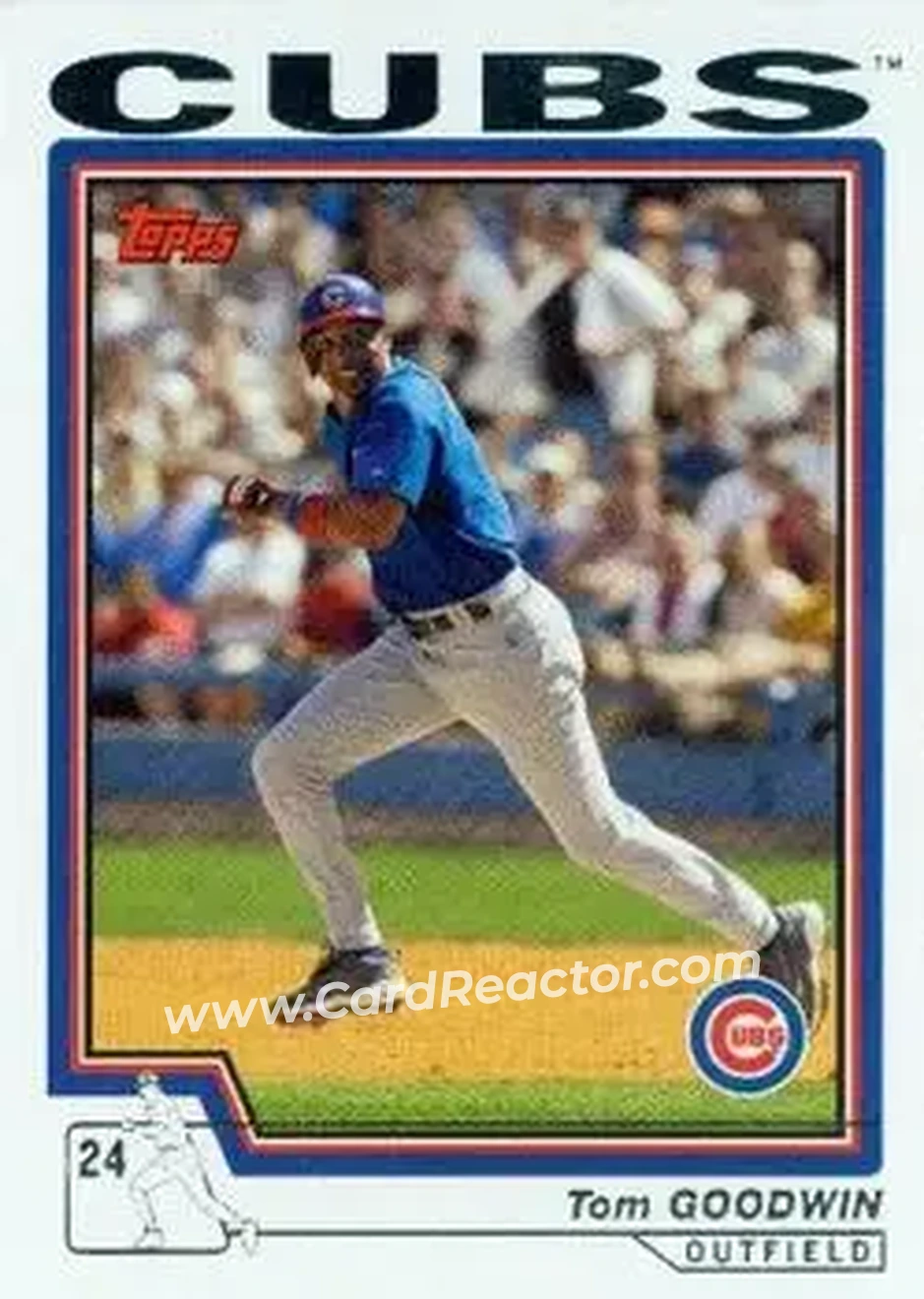 2004 Topps #536 - Tom Goodwin - Chicago Cubs - Front