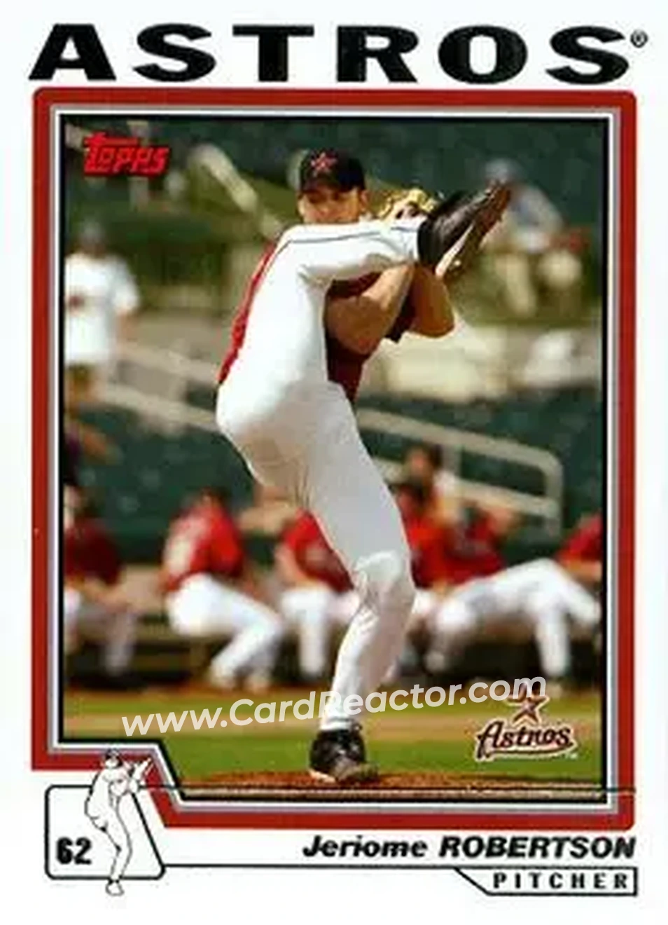 2004 Topps #544 - Jeriome Robertson - Houston Astros - Front