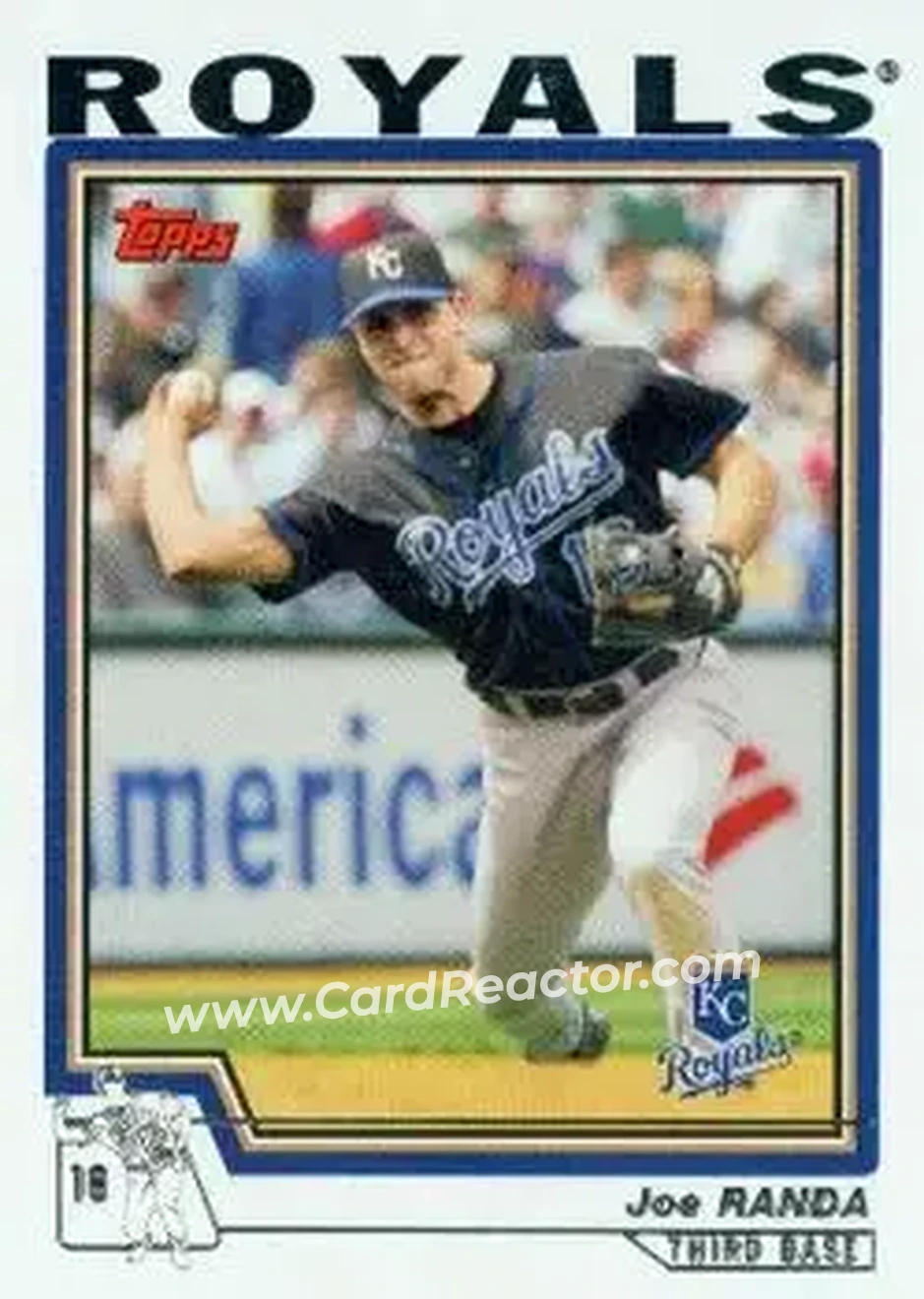 2004 Topps #546 - Joe Randa - Kansas City Royals - Front 2004 Topps #546 - Joe Randa - Kansas City Royals - Front