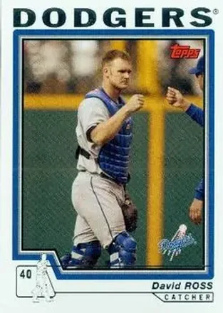 2004 Topps #555 - David Ross - Los Angeles Dodgers