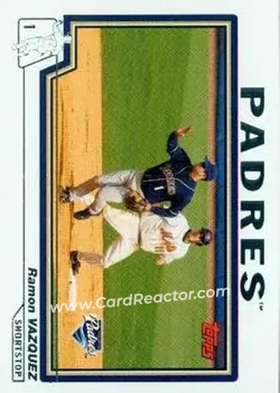 2004 Topps #556 - Ramon Vazquez - San Diego Padres - Front 2004 Topps #556 - Ramon Vazquez - San Diego Padres - Front