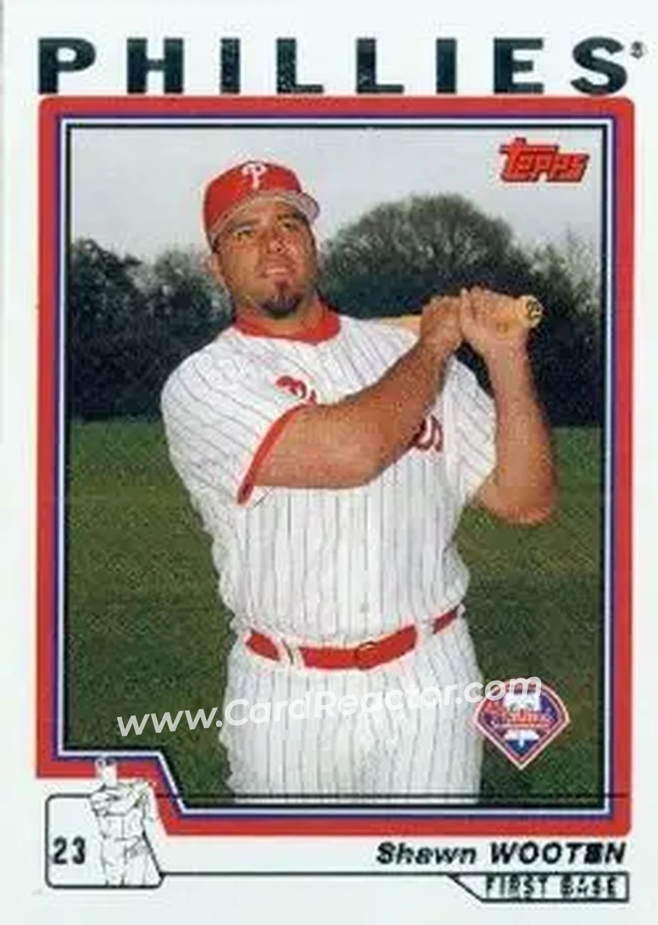 2004 Topps #561 - Shawn Wooten - Philadelphia Phillies - Front 2004 Topps #561 - Shawn Wooten - Philadelphia Phillies - Front