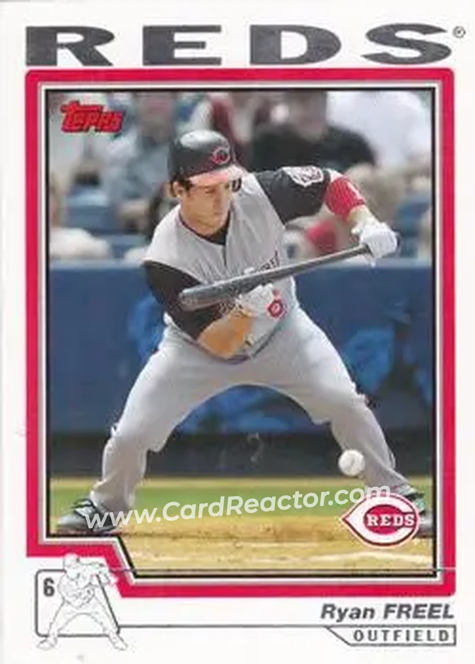 2004 Topps #567 - Ryan Freel - Cincinnati Reds - Front 2004 Topps #567 - Ryan Freel - Cincinnati Reds - Front
