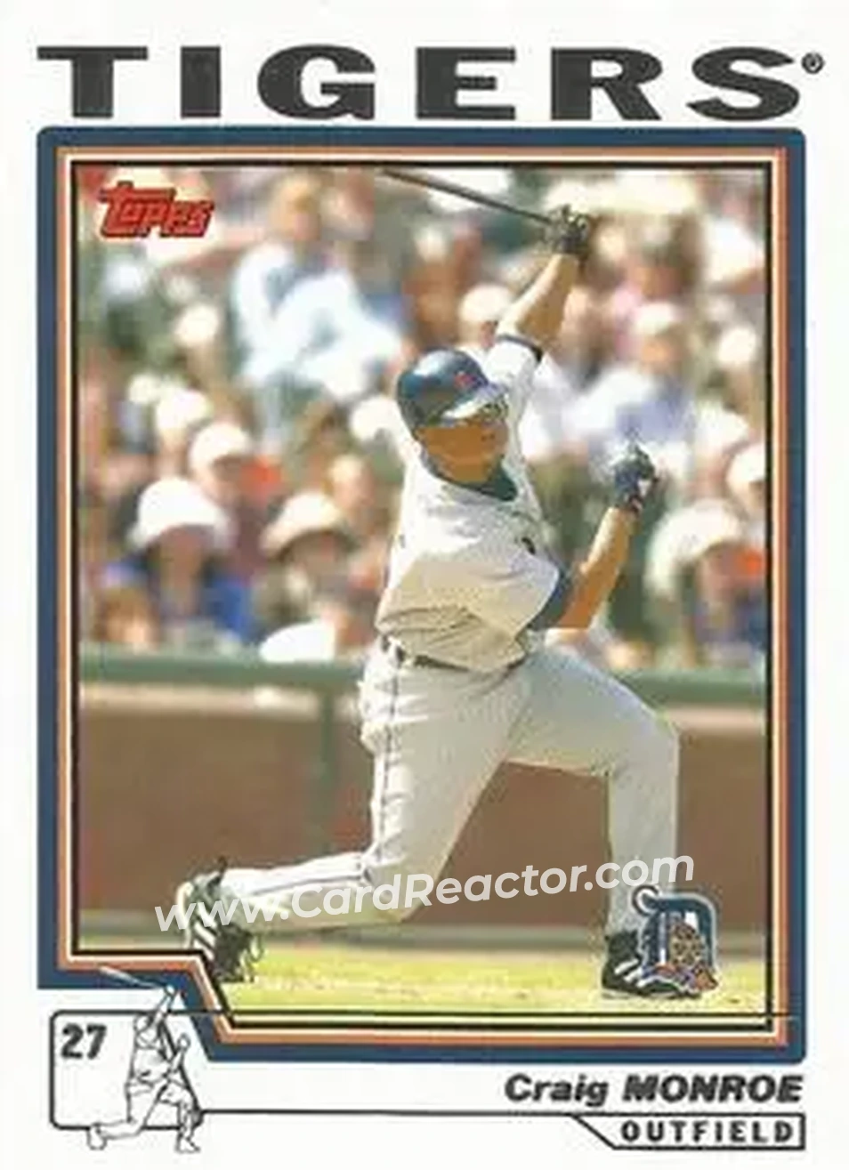 2004 Topps #570 - Craig Monroe - Detroit Tigers - Front