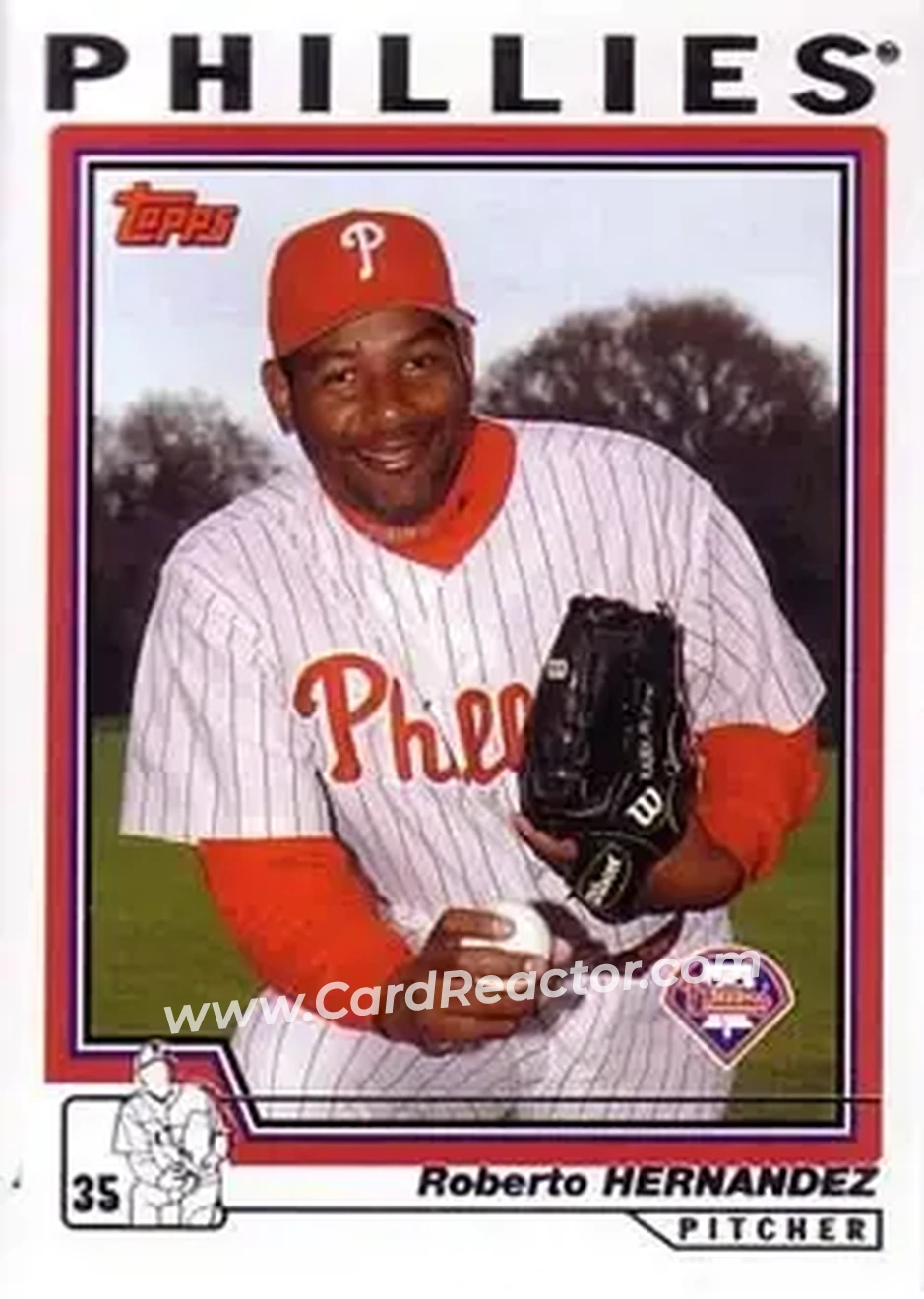 2004 Topps #571 - Roberto Hernandez - Philadelphia Phillies - Front 2004 Topps #571 - Roberto Hernandez - Philadelphia Phillies - Front
