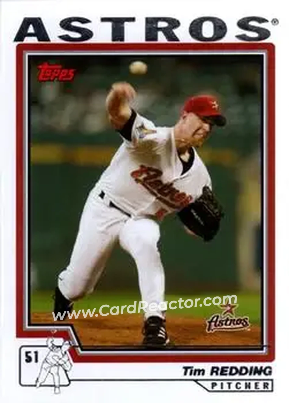 2004 Topps #572 - Tim Redding - Houston Astros - Front 2004 Topps #572 - Tim Redding - Houston Astros - Front