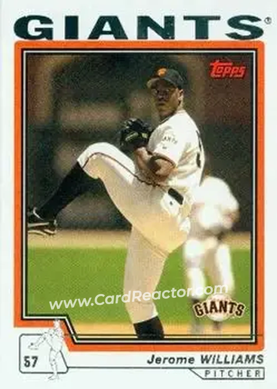 2004 Topps #580 - Jerome Williams - San Francisco Giants - Front