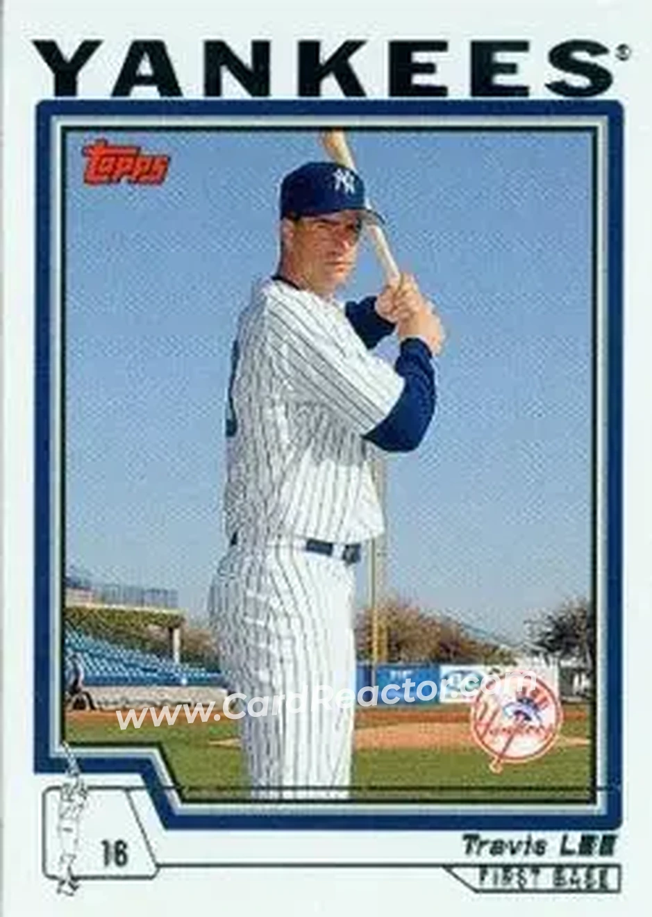 2004 Topps #584 - Travis Lee - New York Yankees - Front