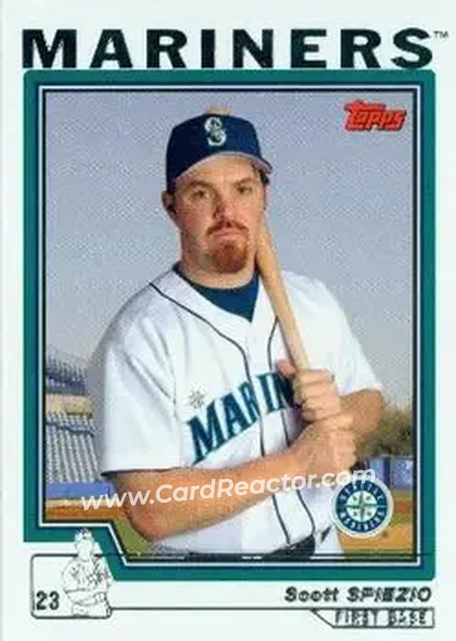 2004 Topps #586 - Scott Spiezio - Seattle Mariners - Front