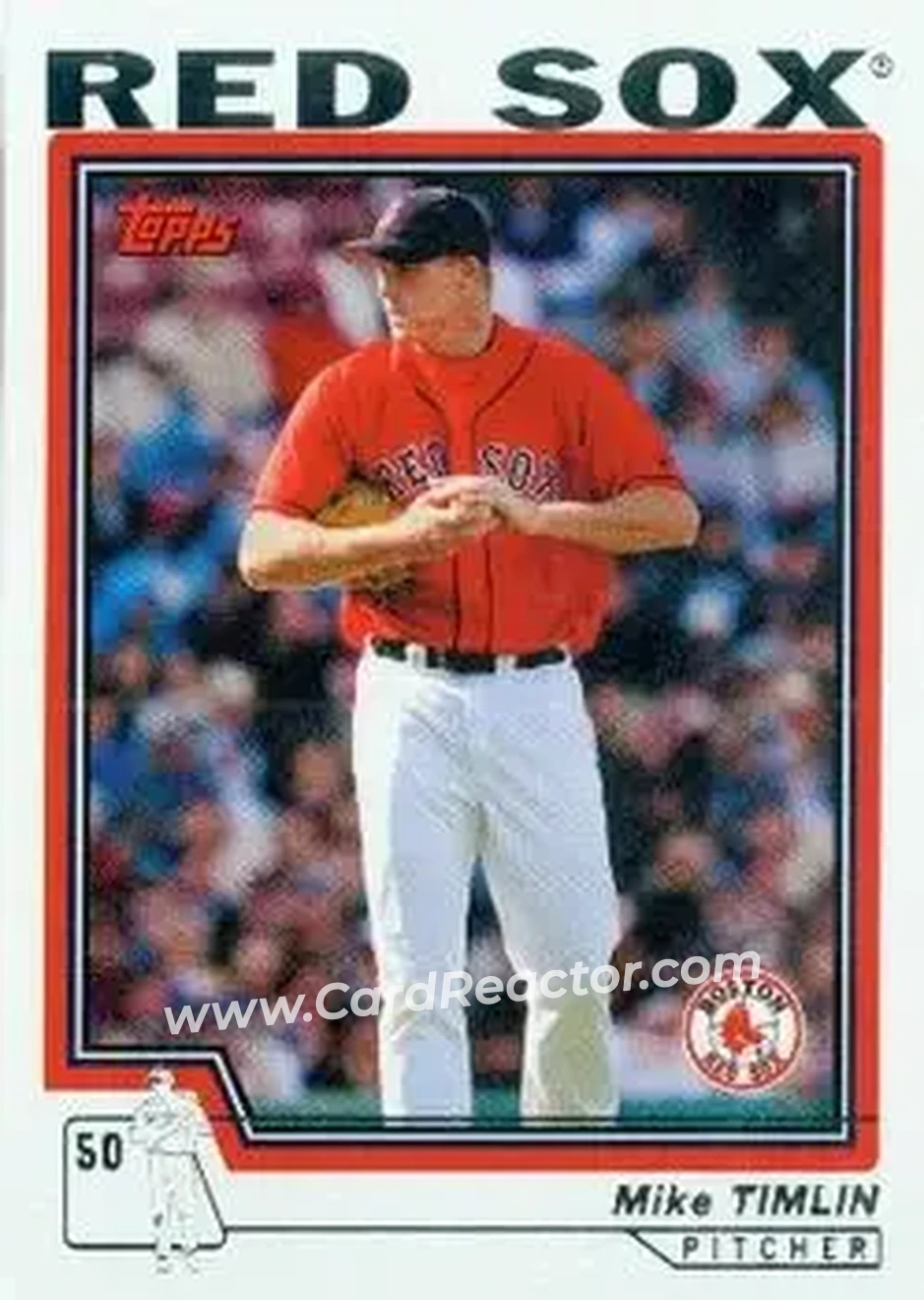 2004 Topps #589 - Mike Timlin - Boston Red Sox - Front