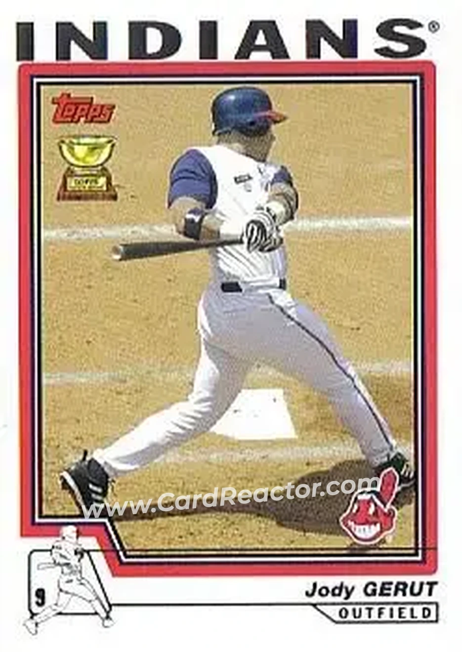 2004 Topps #592 - Jody Gerut - Cleveland Indians - Front 2004 Topps #592 - Jody Gerut - Cleveland Indians - Front