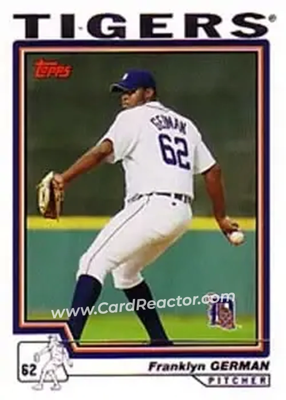 2004 Topps #593 - Franklyn German - Detroit Tigers - Front