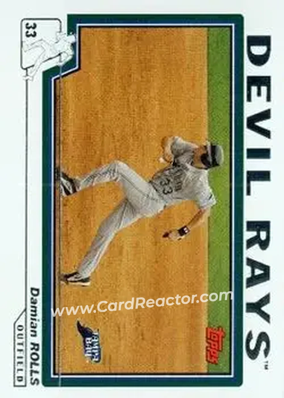 2004 Topps #603 - Damian Rolls - Tampa Bay Devil Rays - Front