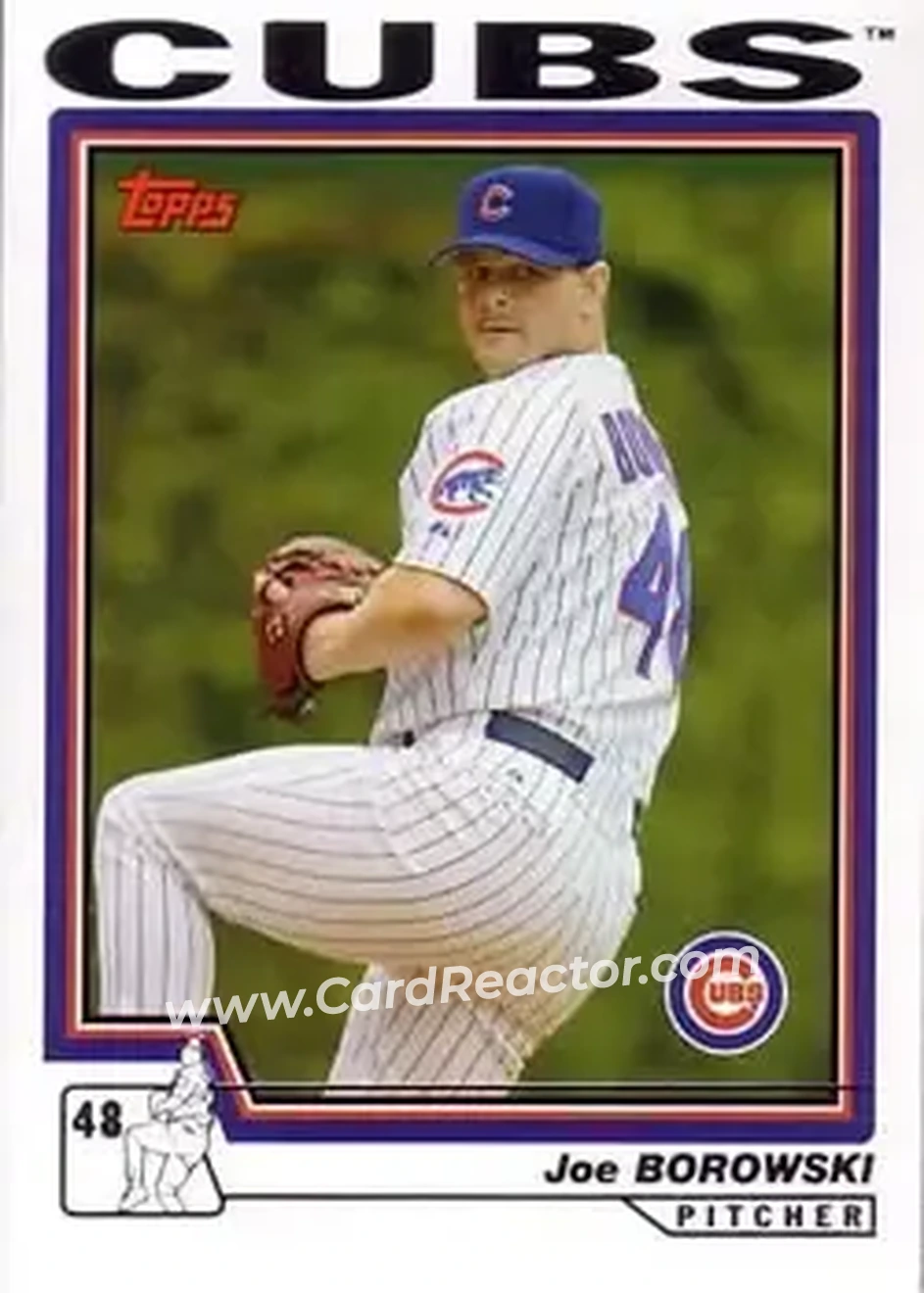 2004 Topps #608 - Joe Borowski - Chicago Cubs - Front 2004 Topps #608 - Joe Borowski - Chicago Cubs - Front